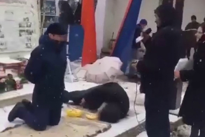 В Дагестане поставили сцену с расстрелом Героя России