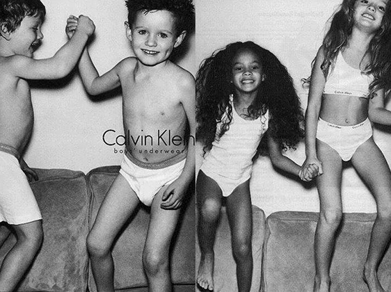 Реклама Calvin Klein Underwear с участием детей и подростков тоже стала причиной скандала.