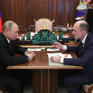 Владимир Путин и Олег Хорохордин
