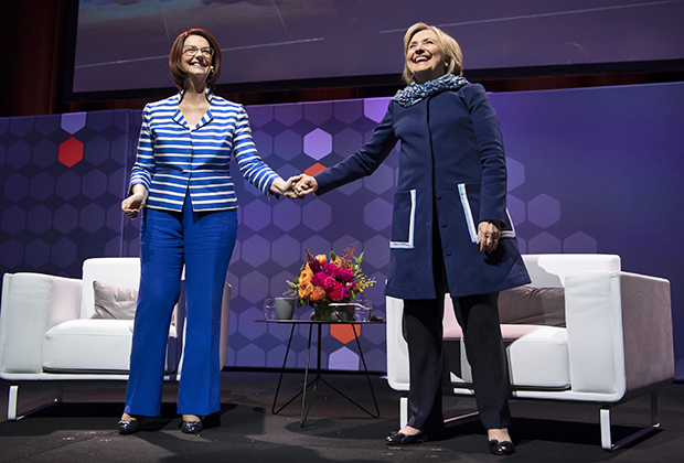 Джулия Гиллард и Хиллари Клинтон в Сиднее, 2018