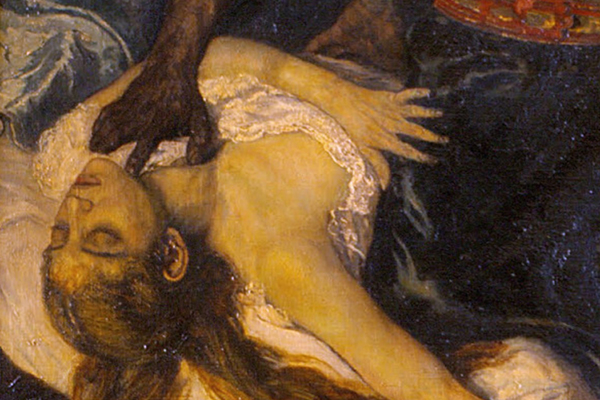 Фрагмент картины «Отелло убивает Дездемону», 1879
