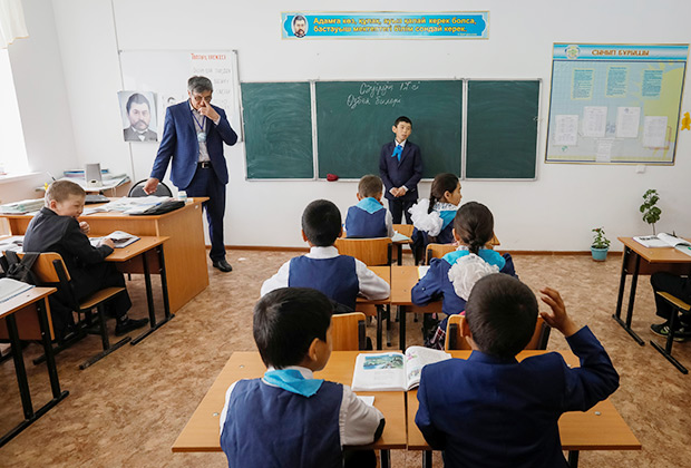 Школа в селе Боген, Кызылординская область