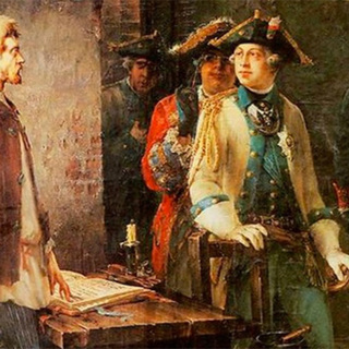 Федор Буров «Петр III посещает Иоанна Антоновича в его шлиссельбургской камере»