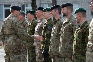 Открытие штаба интернациональной дивизии «Север» в латвийском Адажи