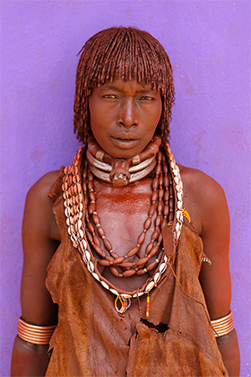 Женщина племени Хамер, Южная Эфиопия
