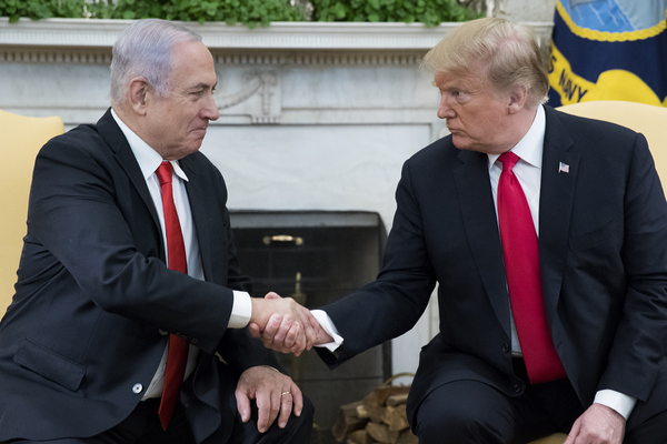 Биньямин Нетаньяху и Дональд Трамп