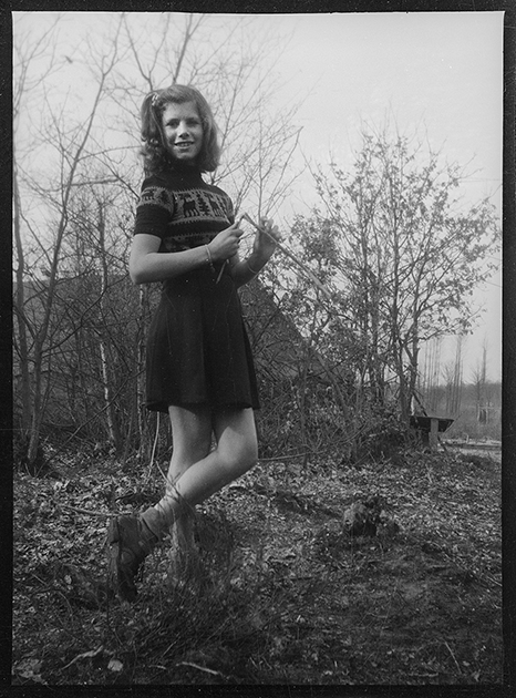 Портрет местной девушки. Нидерланды, 1944 год.