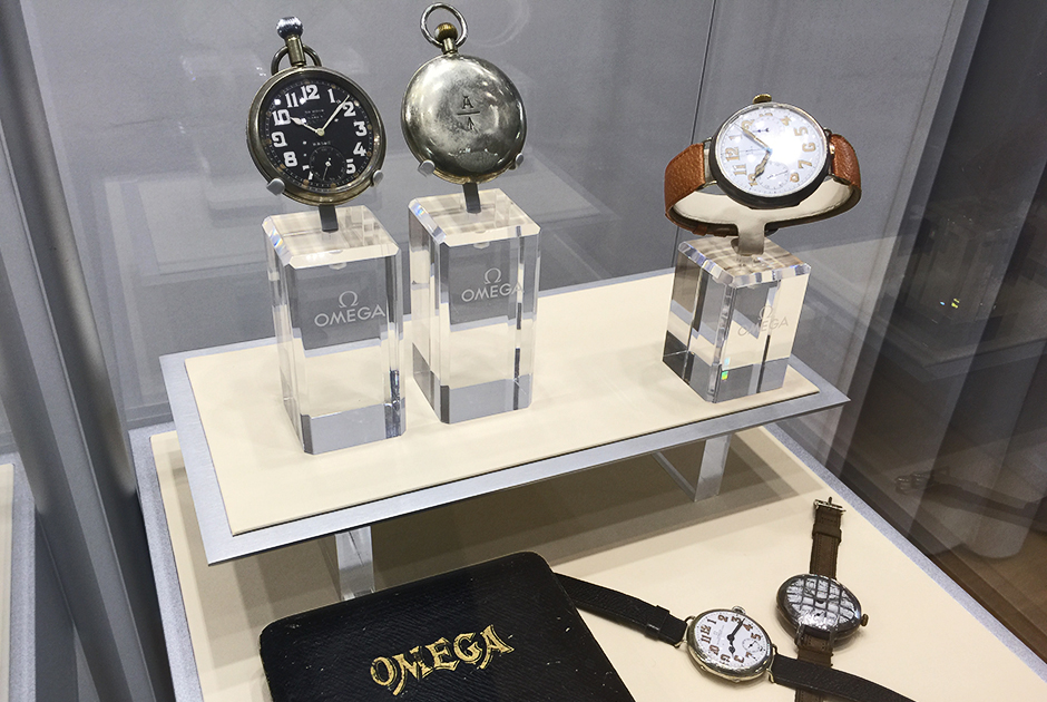 Офицерские карманные и наручные часы Omega времен Первой мировой войны