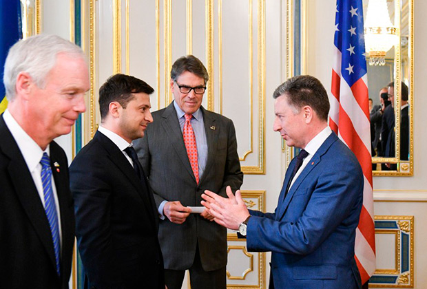 Владимир Зеленский  с делегацией США