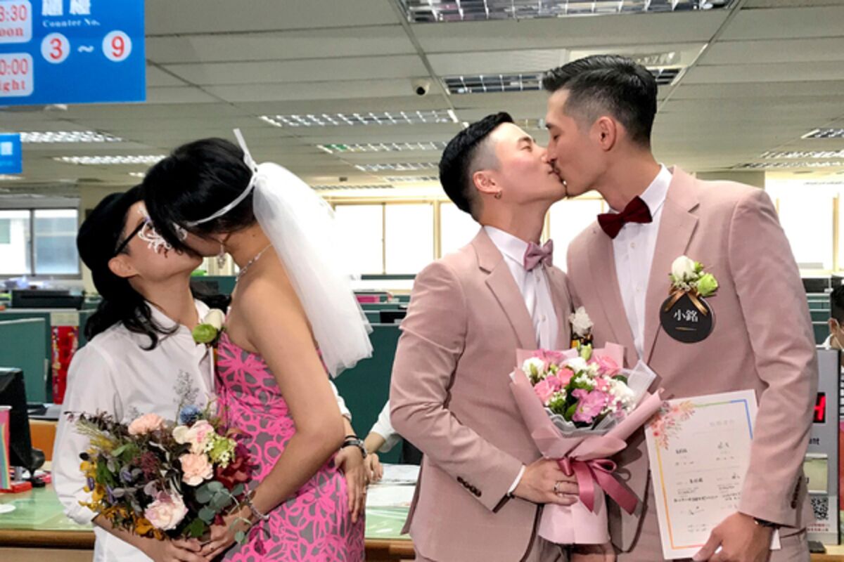 Image result for Первая в истории гей-свадьба прошла в Азии
