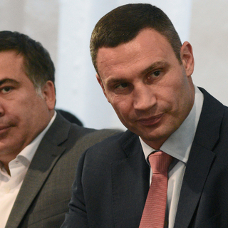 Михаил Саакашвили и Виталий Кличко