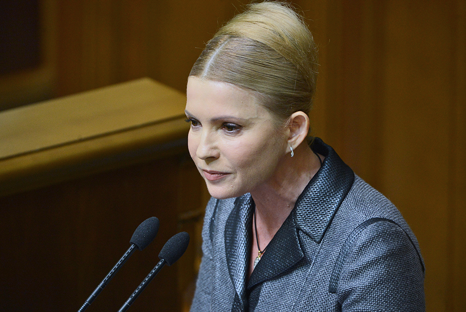 Юлия Тимошенко на заседании Верховной Рады Украины, 2014 год