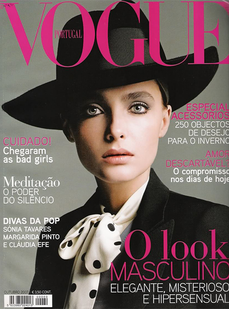 Онопко на обложке португальской версии журнала Vogue, 2007 год