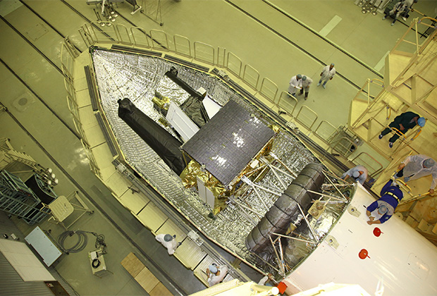 Космический аппарат «Спектр-РГ» в головном обтекателе