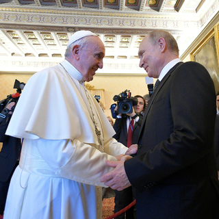 Папа Франциск и Владимир Путин 