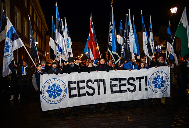 Факельное шествие Эстонской консервативной партии