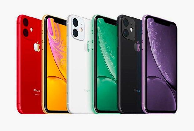 Новые цвета (зеленый и фиолетовый) iPhone XIr 