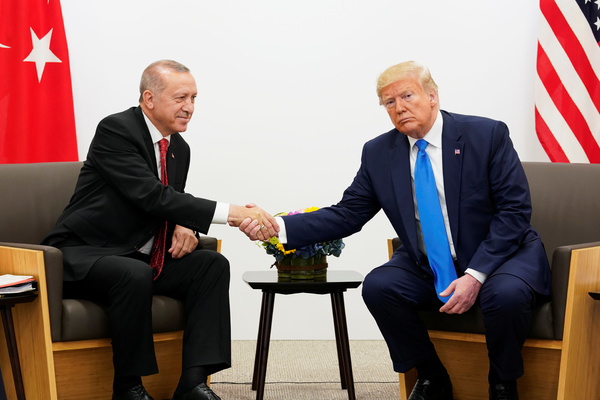 Президент Турции Реджеп Тайип Эрдоган и президент США Дональд Трамп