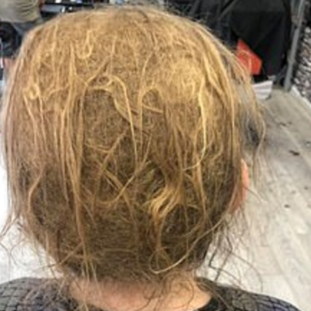 Прическа из свалявшихся волос
