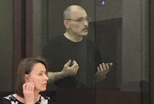 Олег Рыльков на заседании Сызранского городского суда, рассматривающего ходатайство о досрочном прекращении его наказания