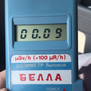 Показания бытового дозиметра в Северодвинске, предоставленные одним из пользователей