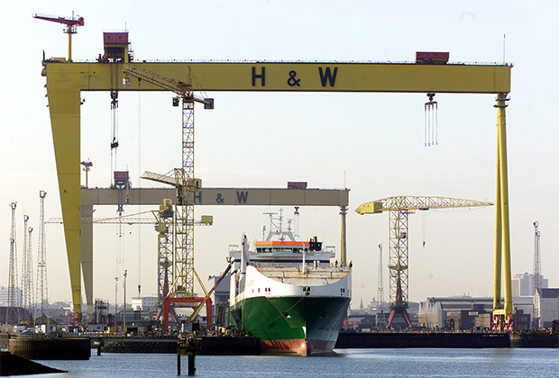 Краны на Harland and Wolff 