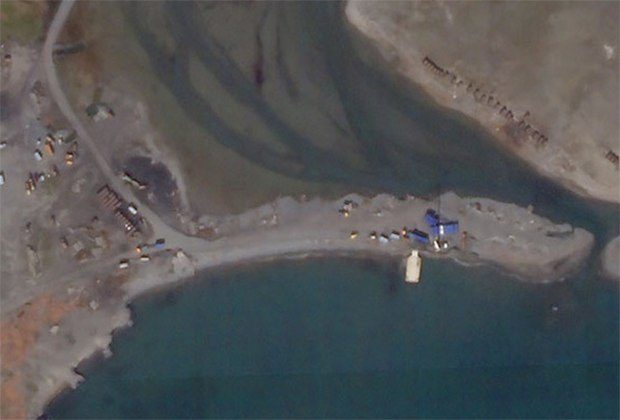 Спутниковый снимок военного полигона