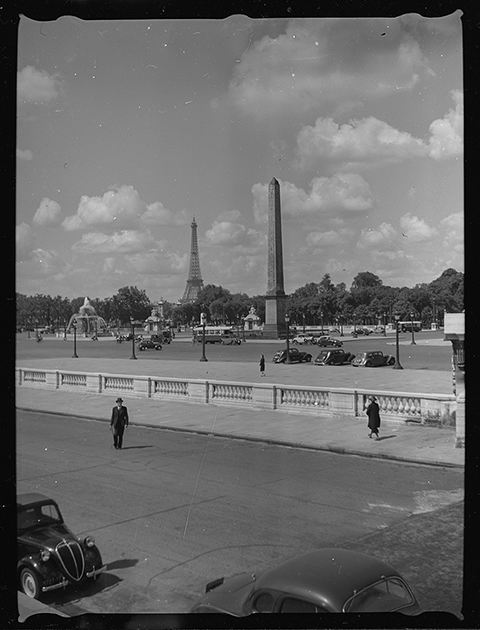 Площадь Согласия (Place de la Concorde). Париж, Франция, 1939 год
