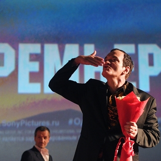 Квентин Тарантино во время российской премьеры своего фильма