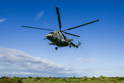 В Минобороны назвали причину аварии вертолета Ми-8