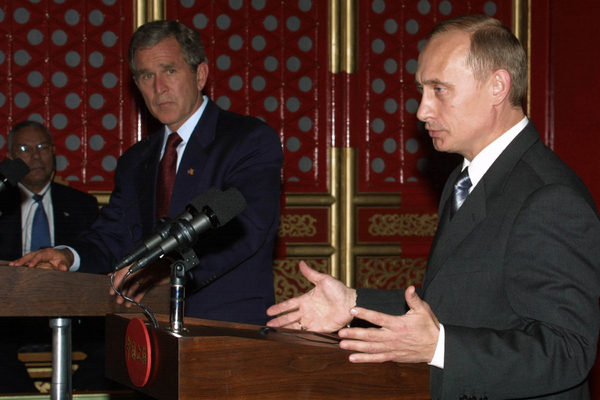 Джордж Буш и Владимир Путин
