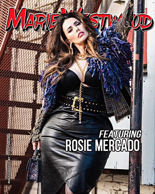 Рози Мерчадо на обложке модного журнала Marie Westwood