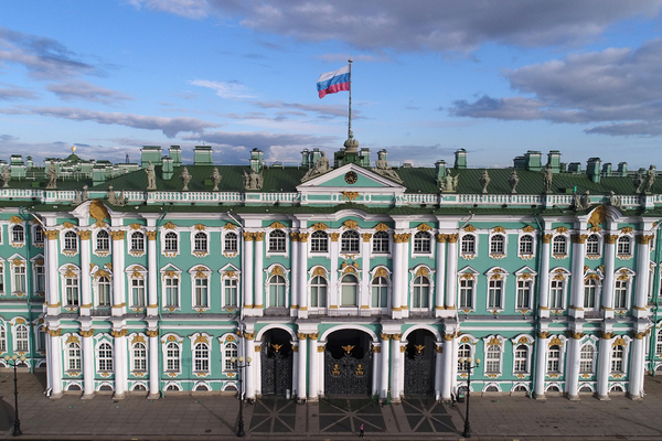 Вид на здание государственного Эрмитажа