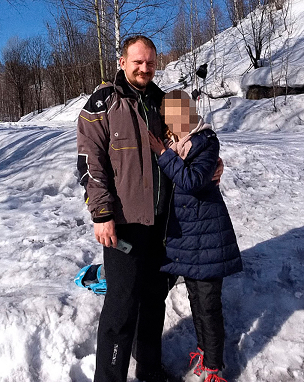 Дмитрий Горбунов с дочерью
