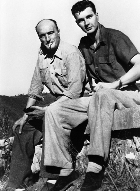 18-летний Жак Ширак с отцом