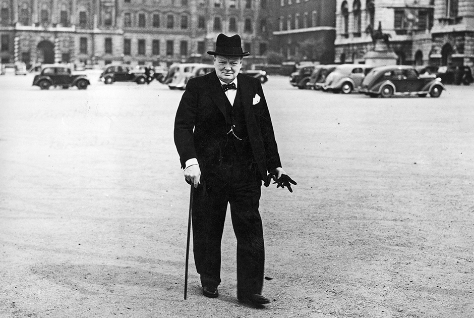 Премьер Великобритании Уинстон Черчилль в 1940-е годы