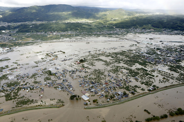 Последствия тайфуна в Японии