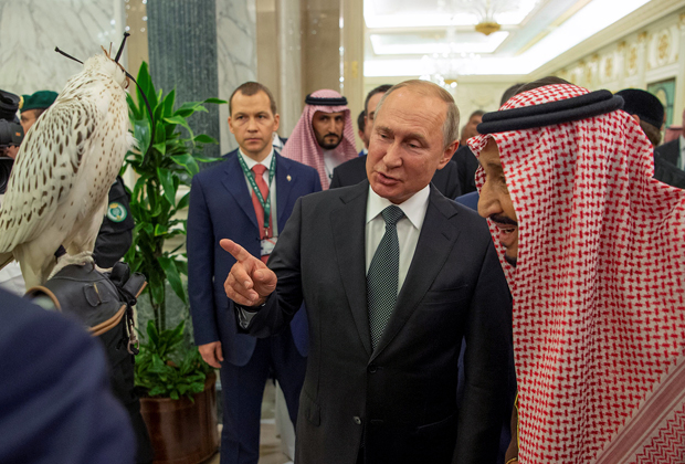 Владимир Путин и Салман ибн Абдул-Азиз Аль Сауд