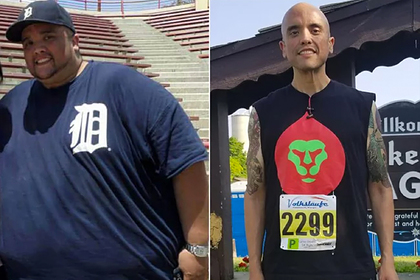 Мужчина похудел на 215 килограммов из страха смерти