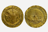 Дублон Брашера, получивший название от имени ювелира, считается первой монетой, отчеканенной в США из золота с долларовым номиналом. Дублоном ее назвали из-за веса: она весила примерно столько же, сколько испанский золотой дублон — 26,6 грамма.

