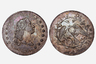 Монета, состоящая на 10 процентов из меди и на 90 процентов из серебра, стала первой долларовой монетой, выпущенной федеральным правительством США в 1794 году. Свобода на ней изображалась с распущенными волосами.