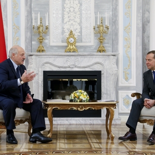 Александр Лукашенко и Дмитрий Медведев 