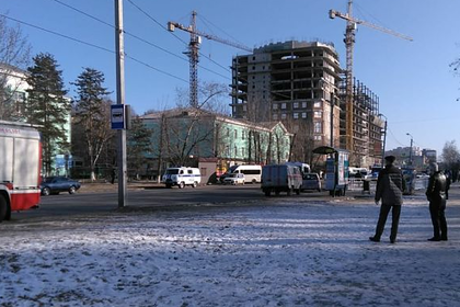 Здание Амурского колледжа строительства и ЖКХ в Благовещенске