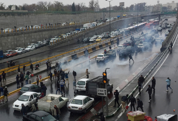 Протесты в столице Ирана, 16 ноября 2019 года