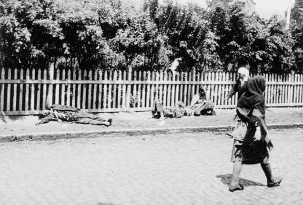 Жертвы голода на улицах Харькова, 1933 год