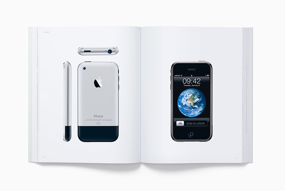 Все продукты Apple, созданные Айвом до 2016 года, представлены в книге Designed by Apple in California. Причем выпускалась она, как и iPhone, в двух размерах: маленькая (25,9 x 32,4 сантиметра) и большая (33 x 40,6 сантиметра). В ней нет ни слова о разработке и выпуске устройств — исключительно фотографии, снятые в нарочито скромной стилистике Эндрю Цукерманом. В этой книге показана вся работа Айва в компании за 20 лет, начиная от iMac G3 и заканчивая чехлами для iPhone. 