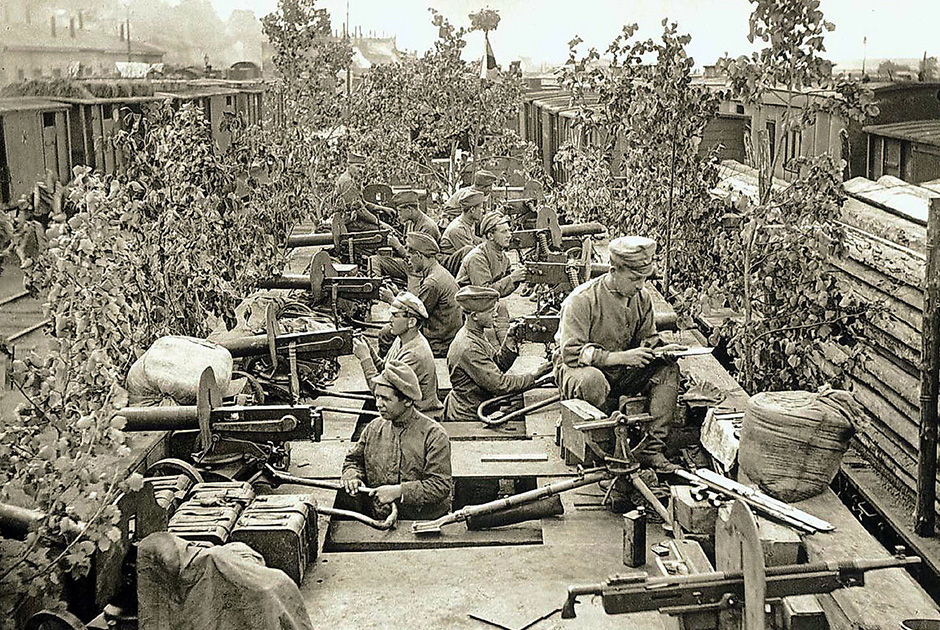 Пулеметная команда чехословаков в Красноярске, 1919 год