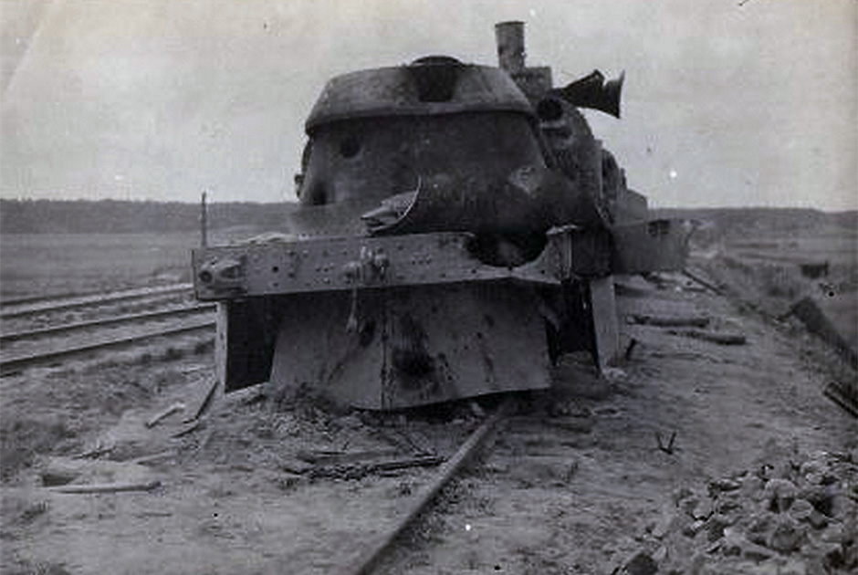 Разбитый бронепоезд «Хунгуз», 1915 год