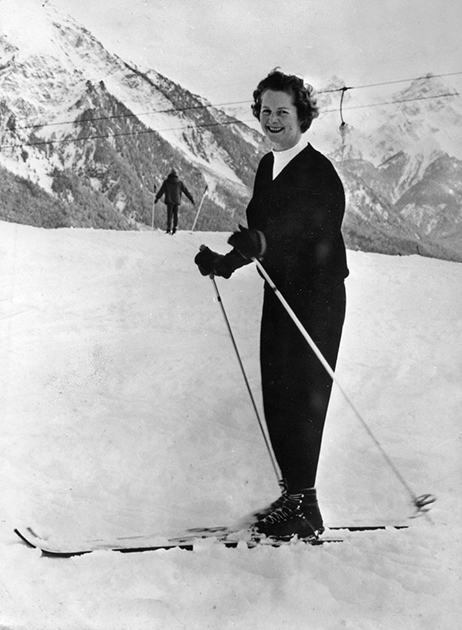 Маргарет Тэтчер на отдыхе в горах, 1962 год