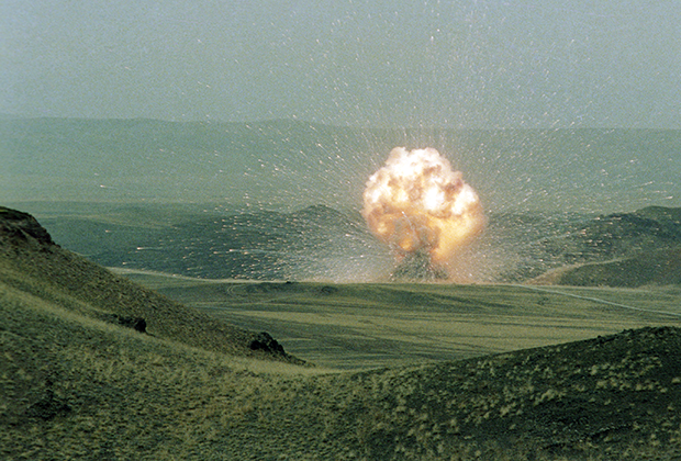 Уничтожение ракеты СС-23, Казахская ССР
